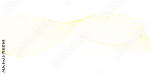 Abstract technology lines on white background. Undulate Grey Wave Swirl, frequency sound wave, twisted curve lines with blend effect, wave with lines created using blend tool.	