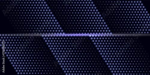 3D blue techno abstract background overlap layer on dark space with glowing dots shape decoration. Modern graphic design element dotted line style concept for banners, flyer, card, or brochure cover