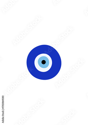 Free Download Stylized Blue Evil Eye Protection Amulet - GFXLoad