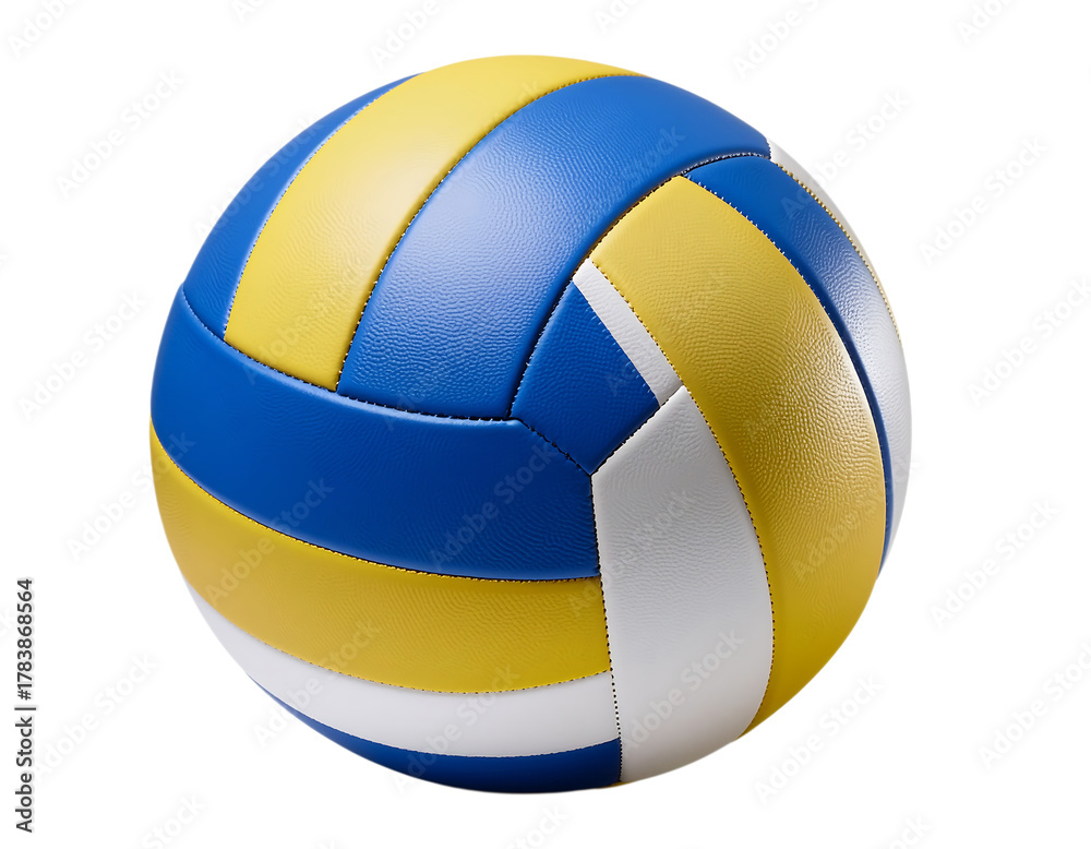 Fototapeta premium Volleyball Ball Isolated on White Background with Full Depth of Field