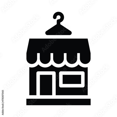  thrift shop glyph icon illustration vector graphic.eps