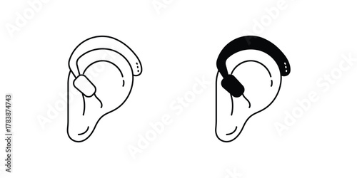 Unfinished set icon with white background vector stock illustration