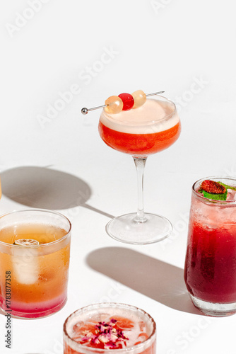 glass of mocktails