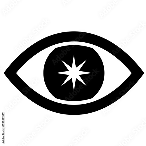 Minimalist Eye Icon for Clarity of Vision and Insight
