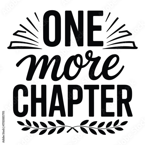 One More Chapter Graphic Design for Book Lovers and Readers