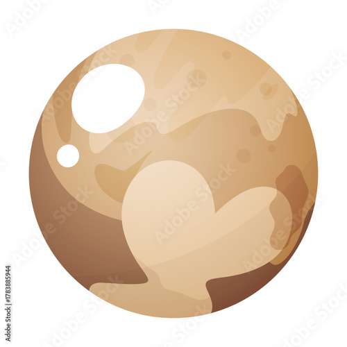 かわいい冥王星のイラスト