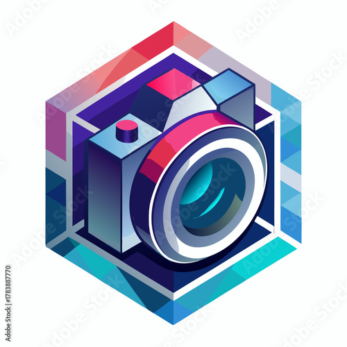 photo camera icon vector