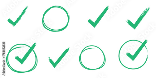 yes and no buttons. Green yes and red no buttons with checkmark and cross icons