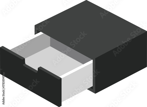 Empty Drawer: Open Storage Space for Organization