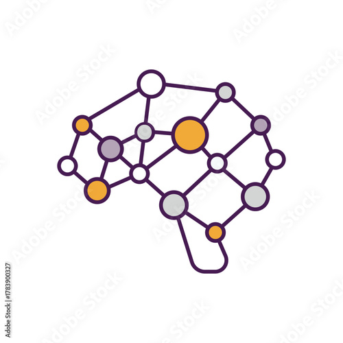 Neural Network vector icon