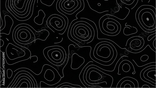 Mesmerizing Abstract Background Featuring Dynamic Swirling Lines and Organic Topographic Contours