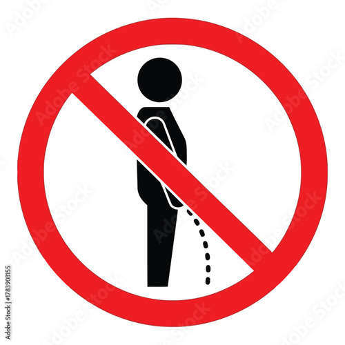 No urinating sign