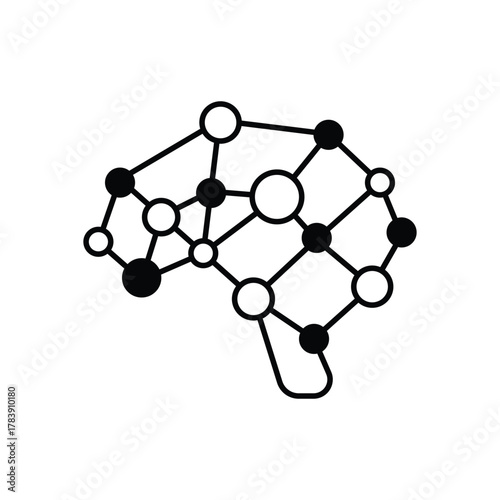Neural Network vector icon
