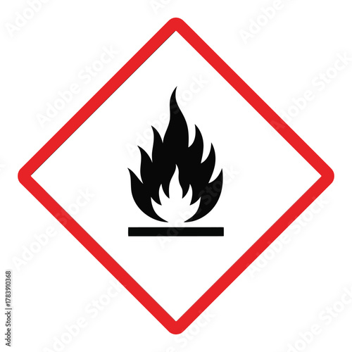 Flammable hazard pictogram