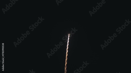 単発花火 八方咲き 時差式点滅 Single-shot fireworks, eight-way blooming, time-delayed flashing