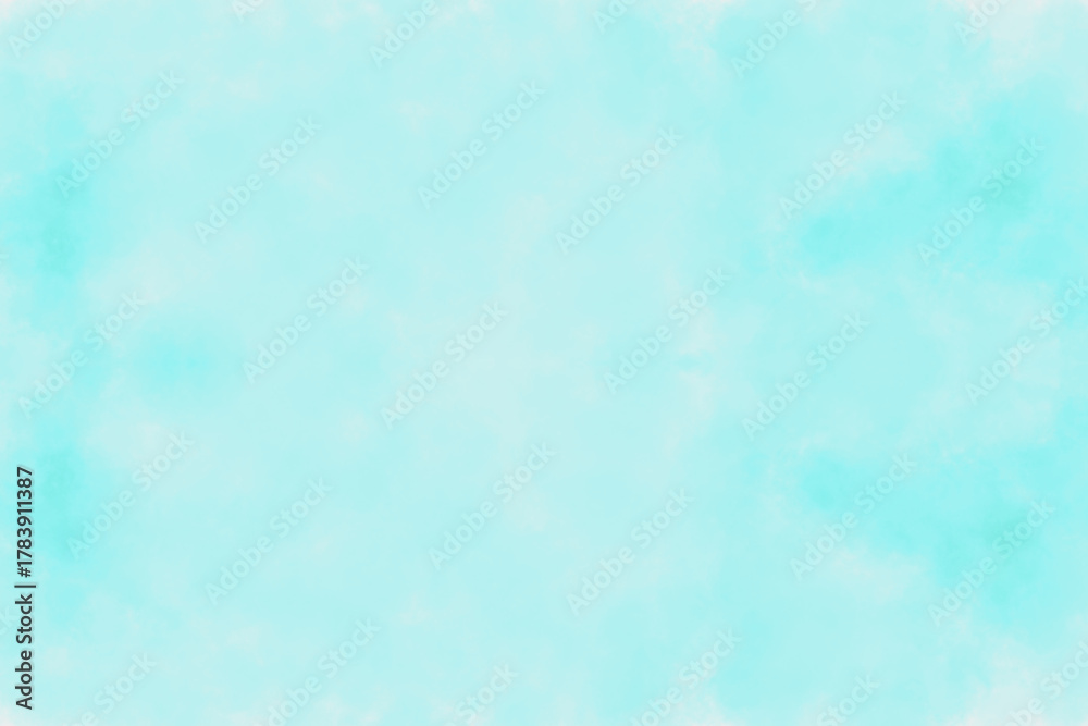 Obraz premium Pale Cyan Watercolor Wash Abstract Background
