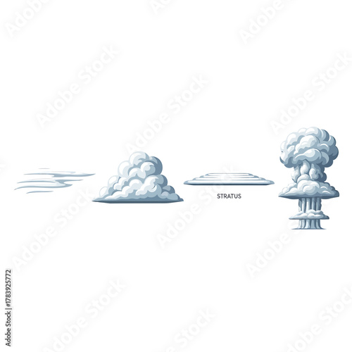 Abstract three dimensional forms in soft gray tones minimalist composition