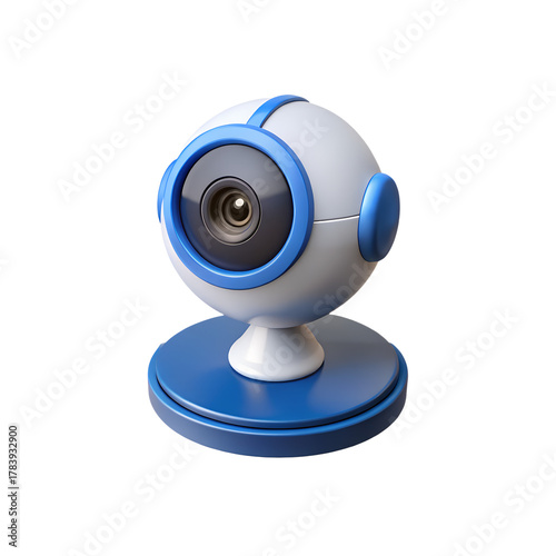 3d render smart security camera table