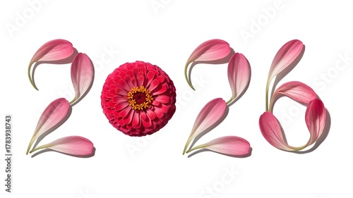 Flower life cycle and petals falling concept