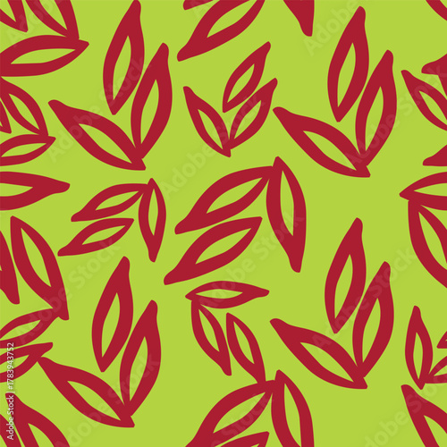 seamless pattern with leaves