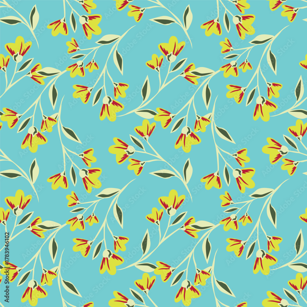 Obraz premium seamless pattern with leaves