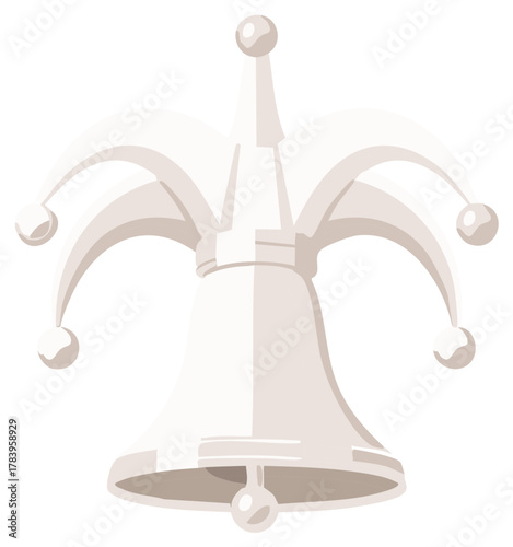 Whimsical Jester Hat with Bells Funny Carnival Headwear Symbol of Fun and Laughter