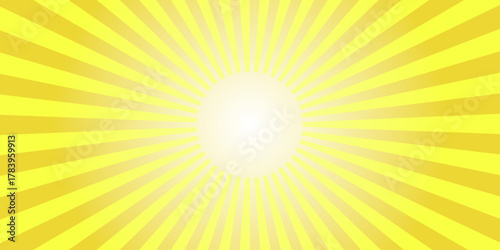 sunburst rays radiating outward from the center. Sunbeam light flash boom Sunrise glow burst. Vintage beam sunburst texture Classic vintage sun rays pattern. Sunset light retro design illustration.
