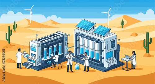 Sustainable energy in desert: researchers innovate with solar-powered hydrogen technology