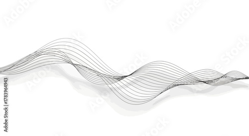 Dynamic flowing lines, modern abstract design element, stylish wave pattern perfect for backgrounds, motion graphics, and creative projects, visually stunning art
