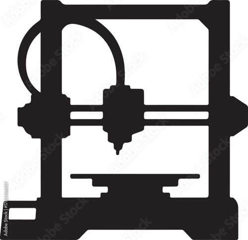 3D Printer Silhouette