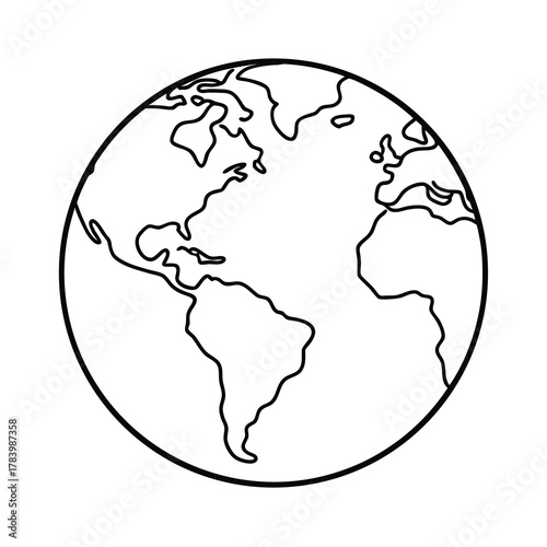 globe icon vector illustration