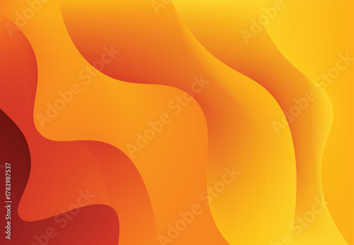 Abstract orange gradient background with smooth waves, creating a warm and inviting atmosphere with shades of amber, tangerine, and burnt sienna hues