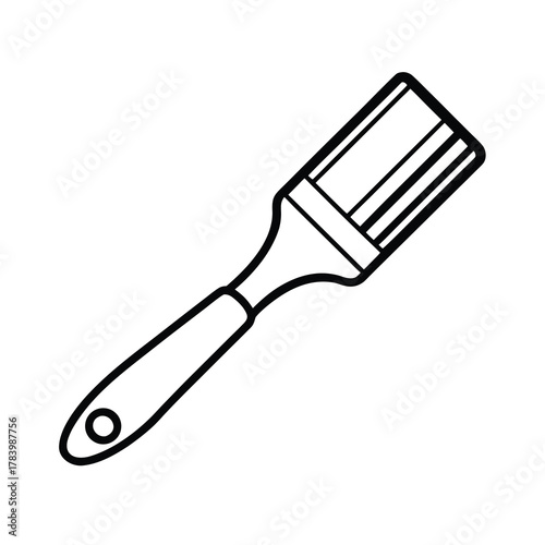 black plastic spatula