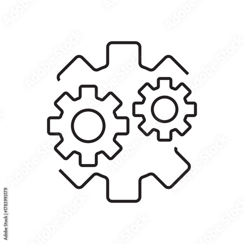 configuration. settings. configuration icons. repair. black and white icons. on a white background. vector. settings. fix the problem. find a solution. repair wizard.
