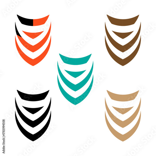 Abstract A Logos ? 5 Circular Variants with Dynamic Linework.eps