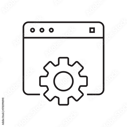 configuration. settings. configuration icons. repair. black and white icons. on a white background. vector. settings. fix the problem. find a solution. repair wizard.