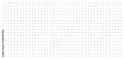 Simple black square grid pattern with evenly spaced dots perfect for backgrounds, web design, or modern layouts isolated on white for versatile use vector illustration