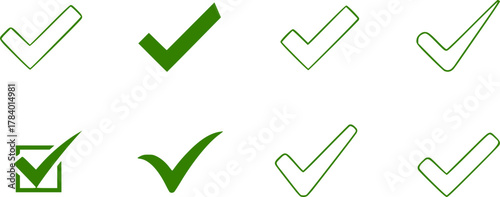 check mark button 3d icon in cartoon plastic style minimal isolated on transparent white background, clipping path	