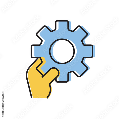 configuration. settings. configuration icons. repair. black and white icons. on a white background. vector. settings. fix the problem. find a solution. repair wizard.	