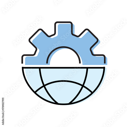 configuration. settings. configuration icons. repair. black and white icons. on a white background. vector. settings. fix the problem. find a solution. repair wizard.	