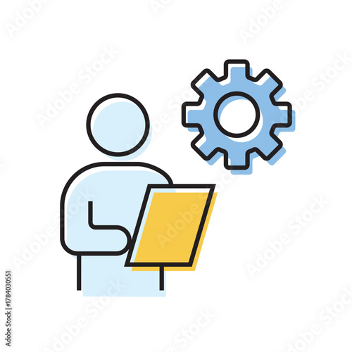 configuration. settings. configuration icons. repair. black and white icons. on a white background. vector. settings. fix the problem. find a solution. repair wizard.	