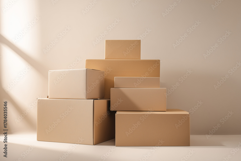 Obraz premium Black Friday / Shipping boxes