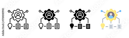 Multi Skilled Icon, Multi Styles Icon Set