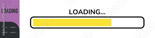 Loading bar. Loading or Installing process. Load sign. System software update and upgrade. Vector loading bar progress icons. Download progress. Color set icons. Vector illustration