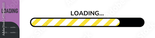 Loading bar. Loading or Installing process. Load sign. System software update and upgrade. Vector loading bar progress icons. Download progress. Color set icons. Vector illustration
