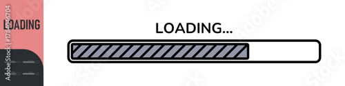 Loading bar. Loading or Installing process. Load sign. System software update and upgrade. Vector loading bar progress icons. Download progress. Color set icons. Vector illustration