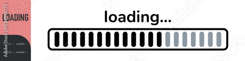 Loading bar. Loading or Installing process. Load sign. System software update and upgrade. Vector loading bar progress icons. Download progress. Color set icons. Vector illustration