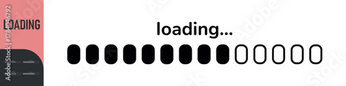 Loading bar. Loading or Installing process. Load sign. System software update and upgrade. Vector loading bar progress icons. Download progress. Color set icons. Vector illustration