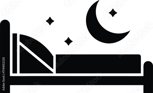 Night Sleep Vector Icon