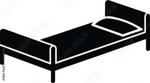 Relaxing Bed Vector Icon